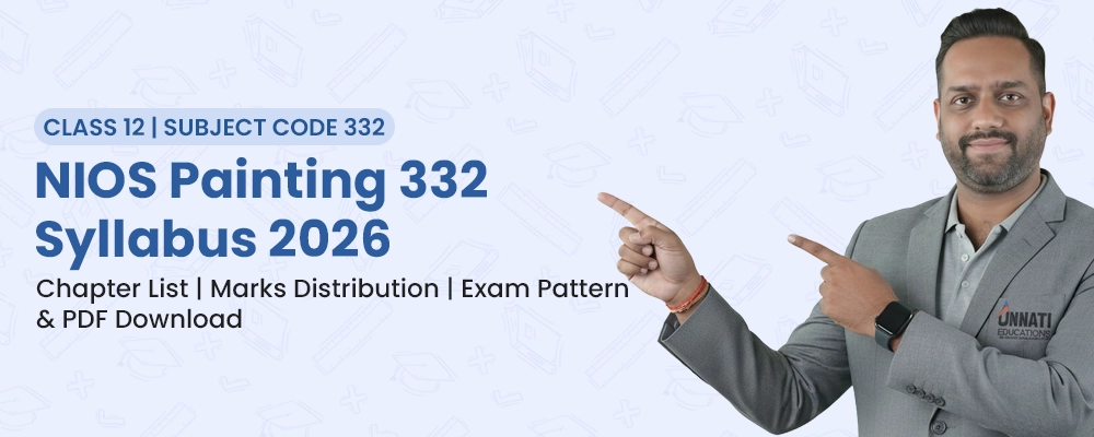 NIOS Painting 332 Class 12 new syllabus module and lesson chart